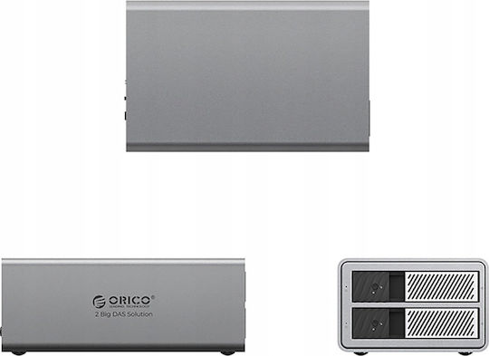 Orico Case for Hard Drive 2.5" / 3.5" SATA III with Connection SATA / USB 3.0 Gray