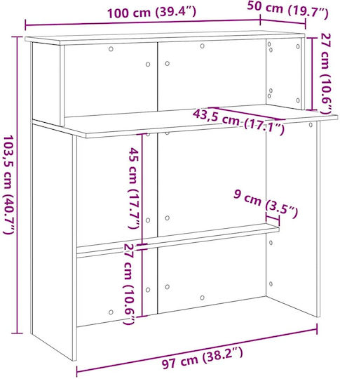 vidaXL Γραφείο 859025