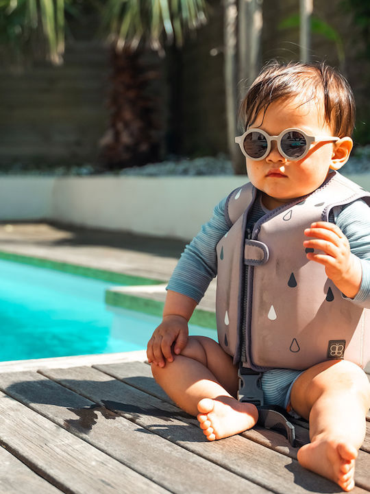 Bbluv Solar Στρογγυλά Παιδικά Γυαλιά Ηλίου με Polarized Φακό Μπεζ