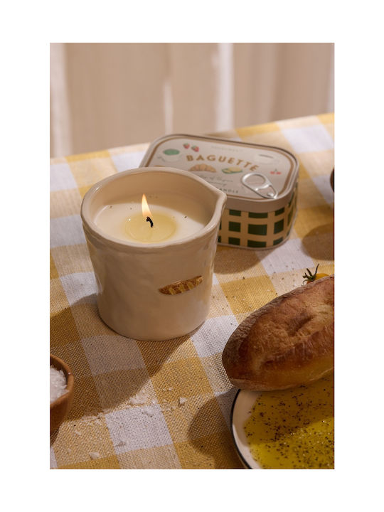 Rosemary Thyme Vegetable Candle 226g Ceramic Jar Bistro French Baguette Paddywax