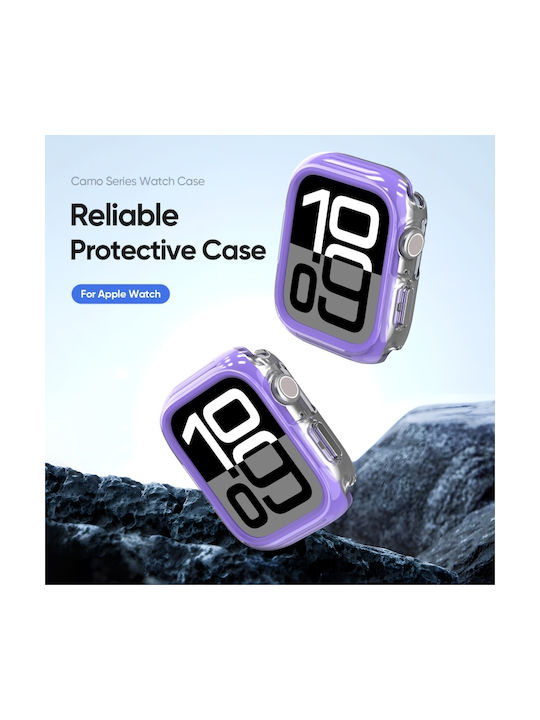 Series Θήκη Σιλικόνης σε Μωβ χρώμα για Apple Watch Series 10 46mm Series Θήκη Σιλικόνης σε Μωβ χρώμα για Apple Watch Series 10 46mm