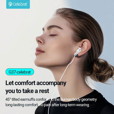 Celebrat G37 In-ear Handsfree Ακουστικά με Βύσμα USB-C Μαύρο