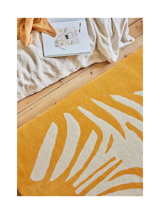 Zebra Χειροποίητο Παιδικό Χαλί Πορτοκαλί 120x170cm