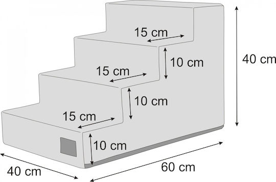 Hobbydog Car Steps for Dog Gray