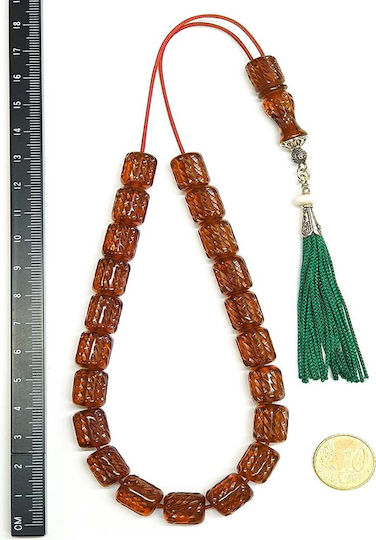 Roloi Komboloi Graven Mastic Worry Beads Honey 35cm
