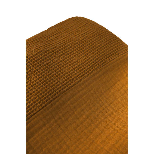 Nobodinoz Wabi Sabi Changing Pad Cover made of Fabric Golden Brown 50x70cm