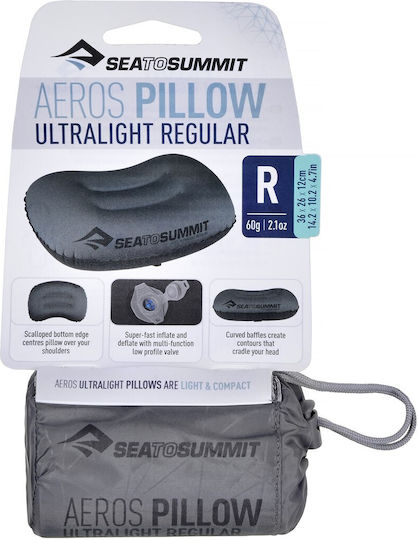 Sea to Summit Aeros Ultralight Pernă de camping gonflabilă Gri 36x12cm