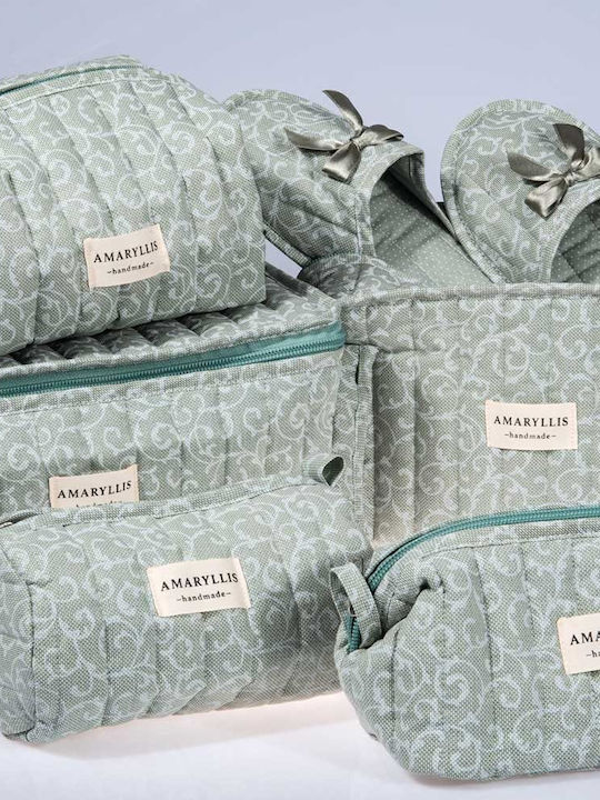 Χειροποίητο Μεγάλο Νεσεσέρ Amaryllis Μέντα Λαχούρι Φερμουάρ