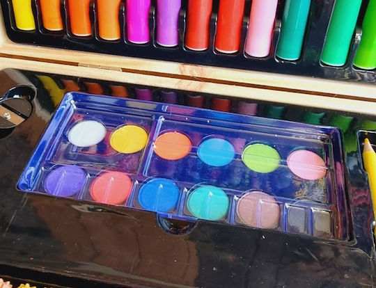 Painting Set in Case Painting Set with Wooden Case 47.8x27.5x4.5cm 179cm 47.8x27.5cm 179pcs