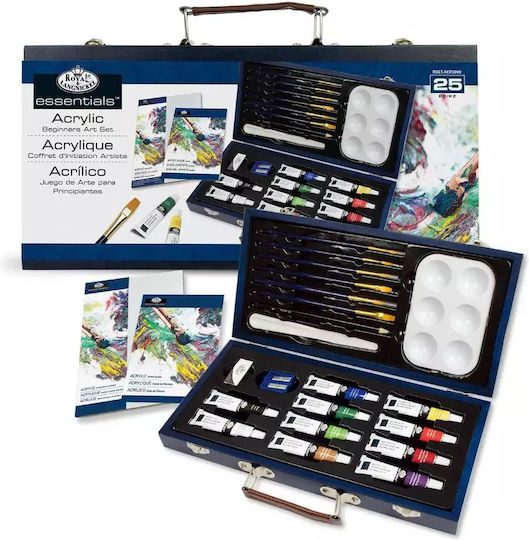 Royal & Langnickel Essentials Painting Set in Case Wooden 25pcs