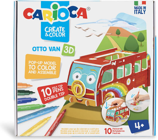 Carioca Create & Color Σετ Ζωγραφικής 10τμχ