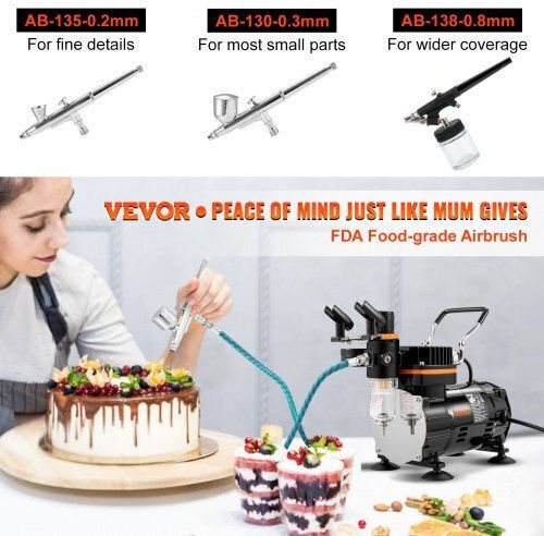 Vevor Airbrush Set Compressor Professional Use Jcbtzogmm9mof3d7ev2