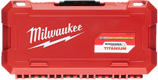 Milwaukee Shockwave Комплект 19 Свредла Титаниева с Шестоъгълна Опашка за Метал