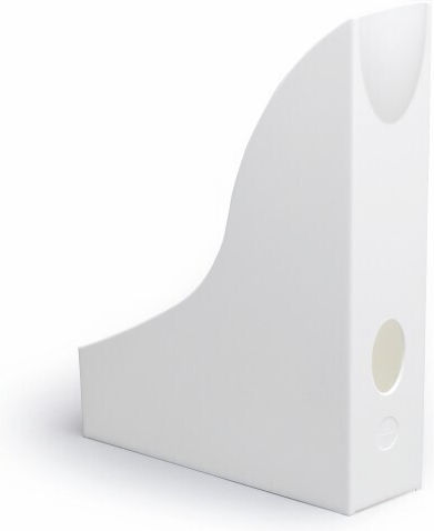 Durable Plastic Magazine File White