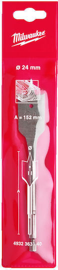 Milwaukee Feather Diamond Drill with Hexagonal Shank for Wood 24x160mm