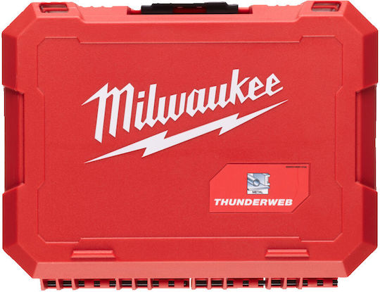 Milwaukee Thunderweb Set of 25 Diamond Drills with Cylindrical Shank for Metal