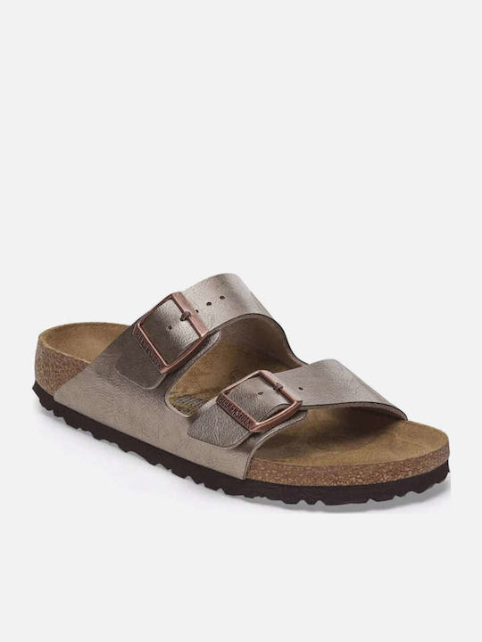 Arizona Women's Flat Sandals in Brown Color Narrow Fit