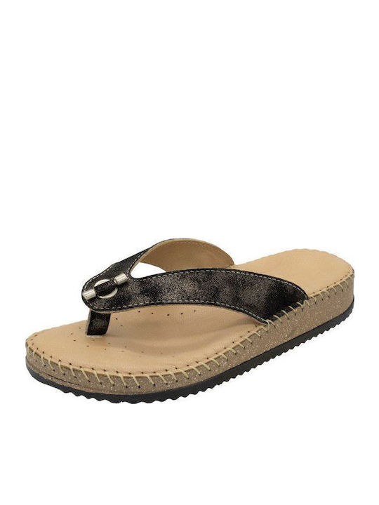Women's Flat Sandals in Black Color