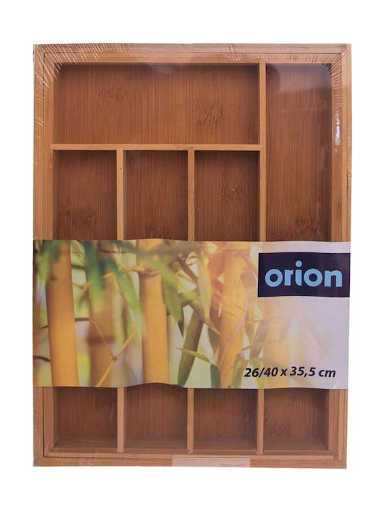 Orion Drawer Cutlery Tray Opening Wooden 35.5x26x4.5cm Brown