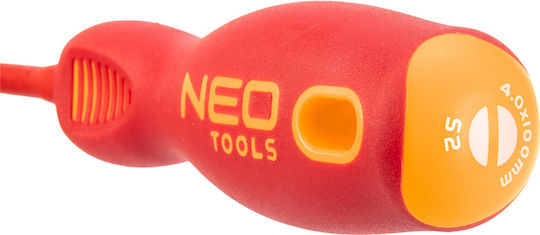Neo Tools Κατσαβίδι Ίσιο με Μέγεθος Μύτης 4mm