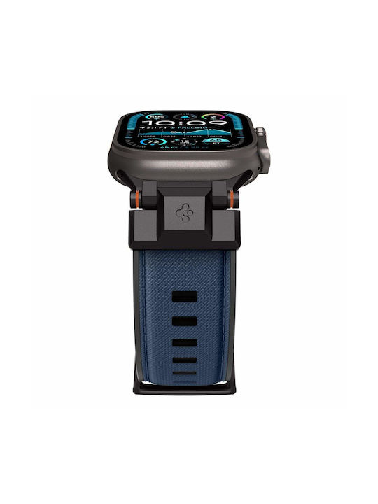 Spigen Durapro Armor Каишка Силикон Тъмносин (Apple Watch 6, 7, 8, 9, 10, SE, Ultra 1, 2)
