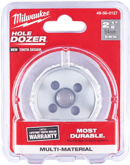 Milwaukee Ποτηροπρίονο Hole Dozer με Διάμετρο 54mm για Ξύλο και Μέταλλο