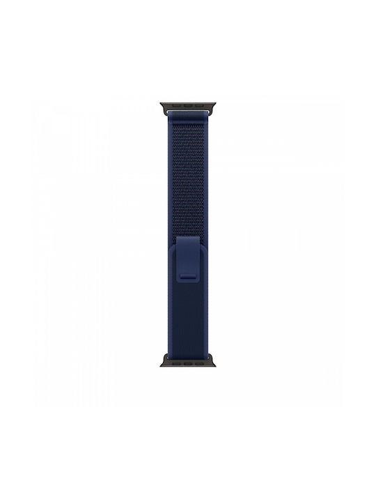 Apple Trail Loop - M/L Curea Tesatura Blue - Black Titanium Finish (Apple Watch 44/45/46mm/Ultra 49mm)