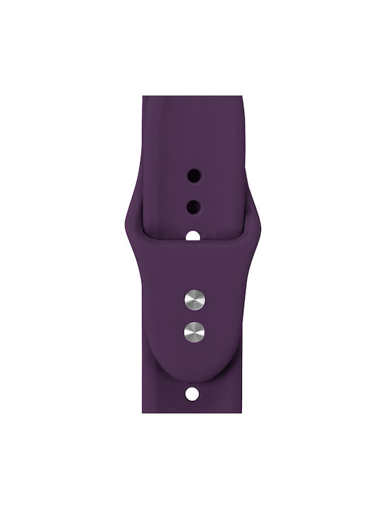 Crong Λουράκι Σιλικόνης με Pin Μωβ (Apple Watch 44/45/46/49 mm, Crong)
