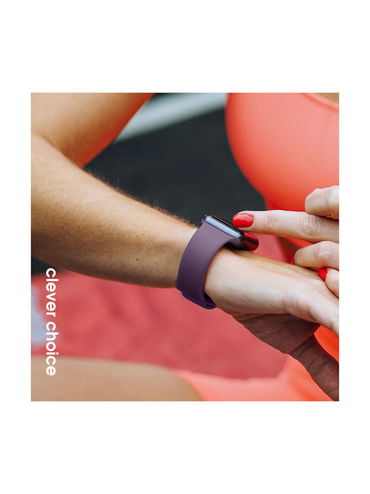 Crong Λουράκι Σιλικόνης με Pin Μωβ (Apple Watch 44/45/46/49 mm, Crong)