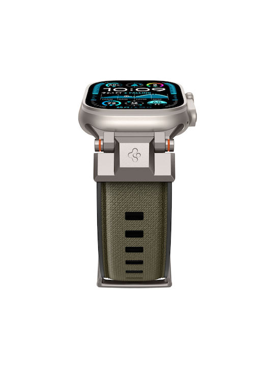 Spigen Durapro Armor Armband Silikon Grün (Apple Watch 6, 7, 8, 9, 10, SE, Ultra 1, 2)
