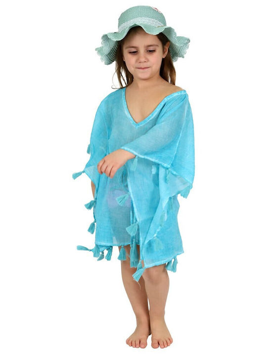 Aquablue Kinderhut Stroh Türkis