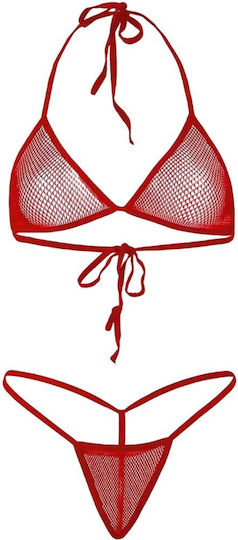 Set Lingerie Annamu Roșu A-1056
