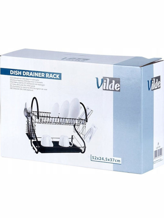 Vilde Metallic Black Sink Strainer 52x24.5x38cm
