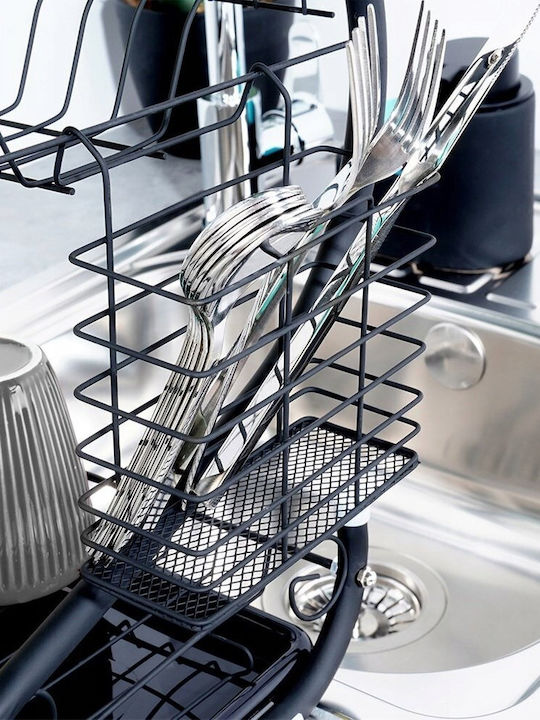 Vilde Metallic Black Sink Strainer 52x24.5x38cm