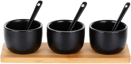 Vilde Suport Ceramică Pentru Ornervieră 3 Locuri Cu Suport Negru Ø5.5xÎ5.5cm L6.5xL6.5xÎ5.5cm
