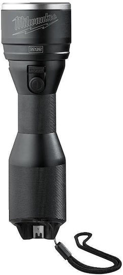 Milwaukee Rechargeable Flashlight LED IP54 Dual Function with Maximum Brightness 800lm M12 MLED-0