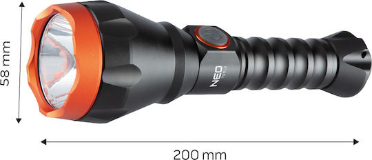 Neo Tools Επαναφορτιζόμενος Φακός LED IPX4 με Μέγιστη Φωτεινότητα 500lm