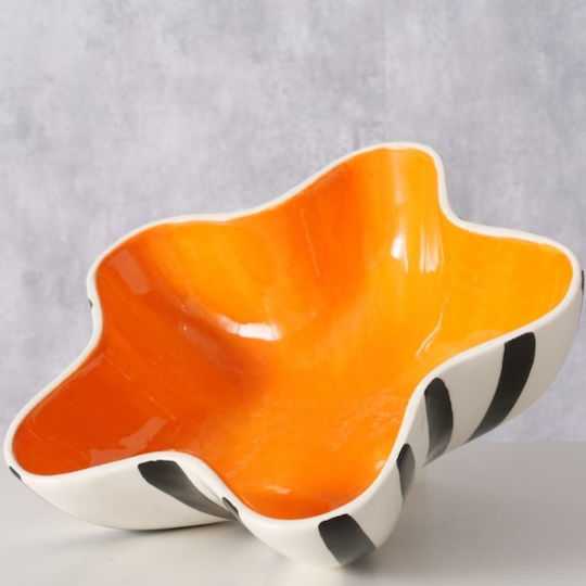 Boltze Decorative Bowl Orange 23x23cm
