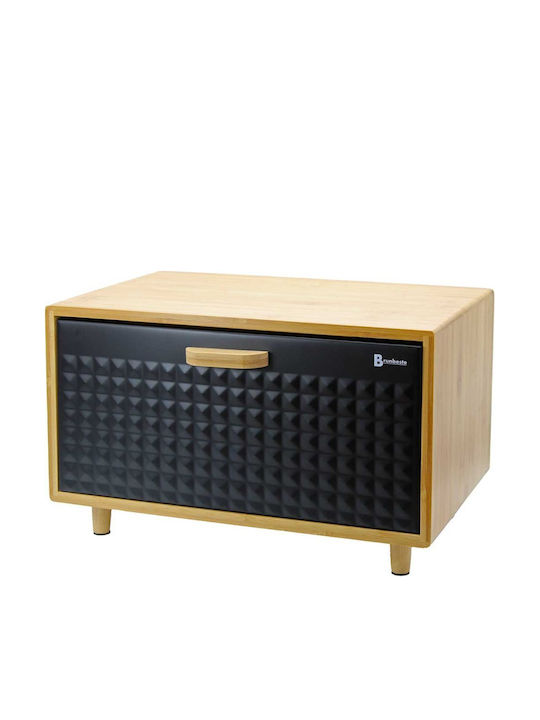 Brunbeste Bread Box with Lid made of Bamboo Beige 35.5x20x21.5cm