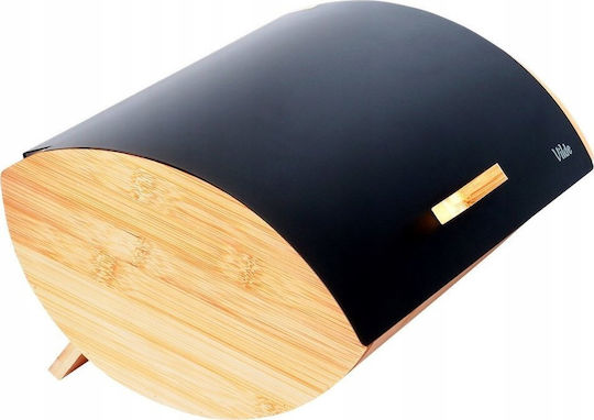 Vilde Brotkasten mit Deckel Metallisch Schwarz 35.5x24.5x15.5cm