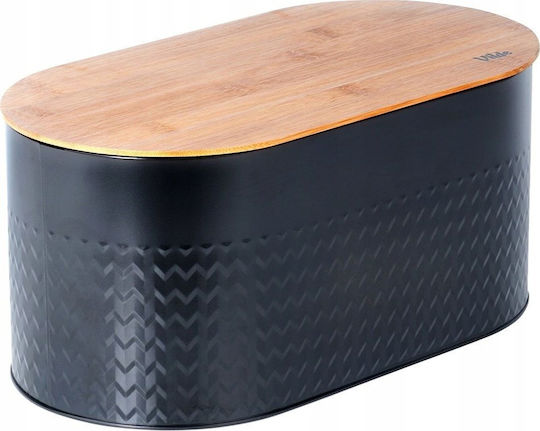 Vilde Bread Box Metallic Black 34x18.5x15.5cm