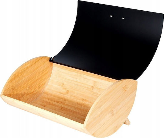 Vilde Brotkasten mit Deckel Metallisch Schwarz 35.5x24.5x15.5cm