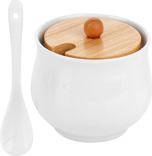 Vilde Zaharniță de Servire Ceramică Alb 1buc