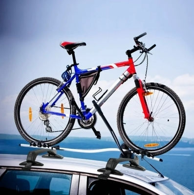 Aluminum Car Roof Bars 95cm Universal Volkswagen Up Set with Roof Rack Legs Black