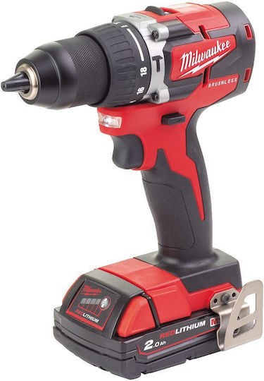 Milwaukee M18 CBLPD-202C Κρουστικό Δραπανοκατσάβιδο Μπαταρίας Brushless 18V 2x2Ah