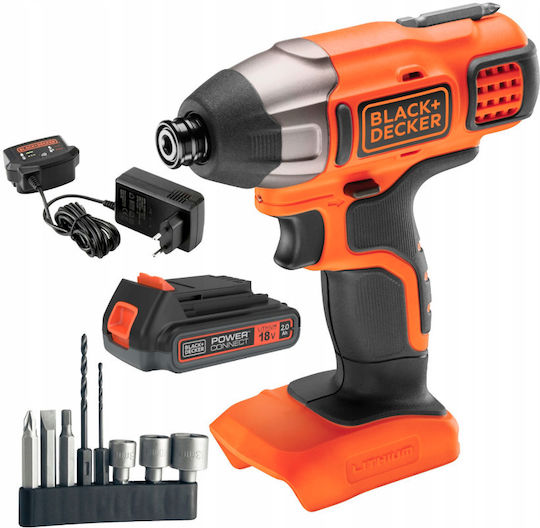 Black & Decker Black & Decker Impact Screwdriver Battery 18V 1x2Ah