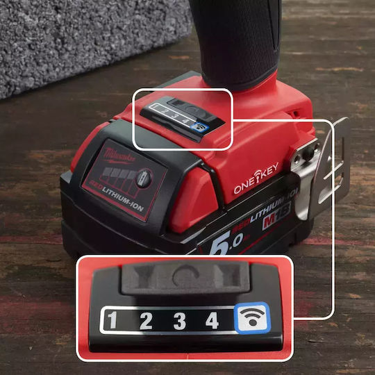 Milwaukee M18 ONEPD2-502X Șurubelniță Cu Percuție Mașină De Găurit Cu Baterie Fără Perii 18V 2x5Ah