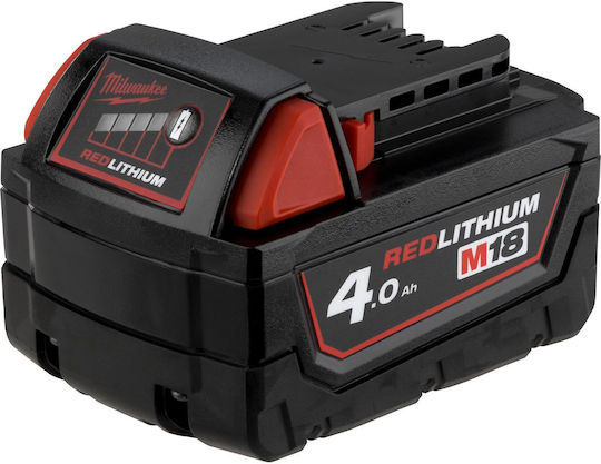 Milwaukee Батерия за Инструменти Литиеви 18V с Капацитет 4Ах M18 B4
