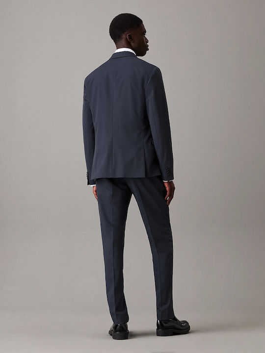 Sacou bărbați cu croială strâmtă Calvin Navy