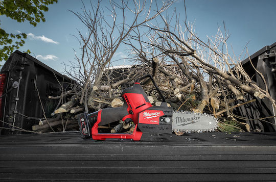 Milwaukee M12 FHS-602X Κλαδευτικό Αλυσοπρίονο Μπαταρίας 2x6Ah 12V 2.3kg με Λάμα 14cm